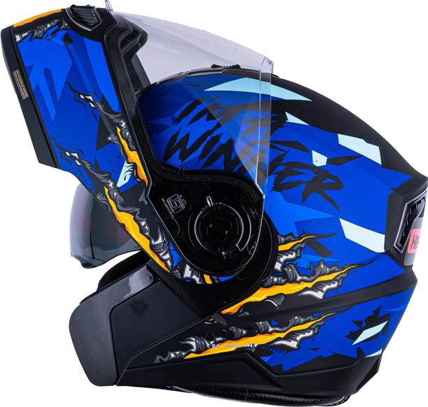 HEADFOX N2 Air 7 Smart Bluetooth GPS |Music | Calls | Waterproof | Voice Asst. Winner DV Motorbike Helmet