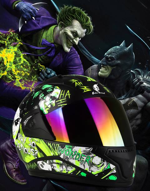 urban carrier ABS Material Full Face Rainbow Visor Helmet, UV Scratch Resistance Motorbike Helmet