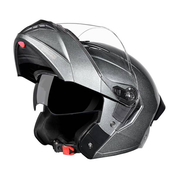 STUDDS Trooper Flip-up Full Face with Dual Visor Motorbike Helmet