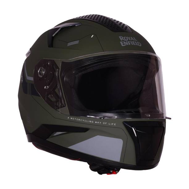 ROYAL ENFIELD Air-X 1901 Full Face with Visor | ISI & DOT Certified | For Men & Women Motorbike Helmet