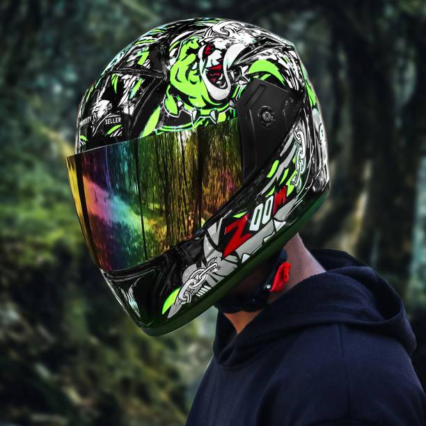 YOURCITYSELLER MODEL 7 SR LIGHT GREEN Motorbike Helmet