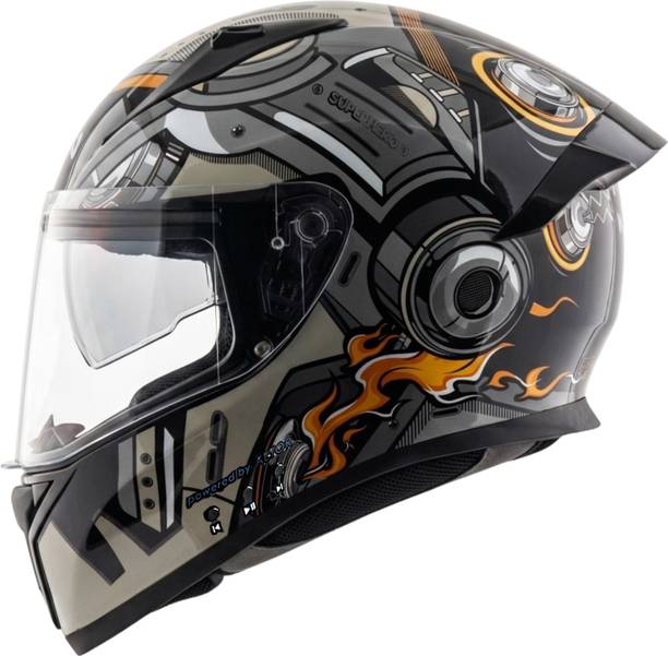 VEGA Bolt Bluetooth Motorbike Helmet Black Grey