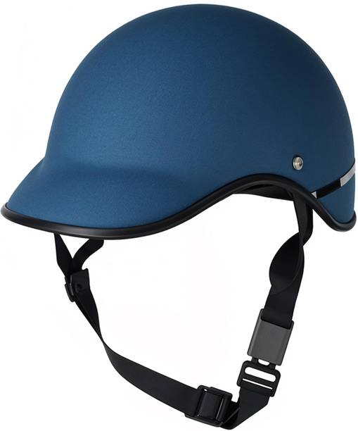 VisorUp All Purpose Open Face Cap with Adjustable Strap – Lightweight Half Cap Helmet Motorbike Helmet