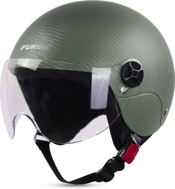 Steelbird SBH-16 Furor ISI Certified Open Face Helmet Motorbike Helmet
