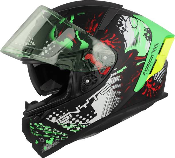 IGNYTE IGN-4 Demon ISI/DOT Certified Double Visor Full Face Graphic Helmet Motorbike Helmet