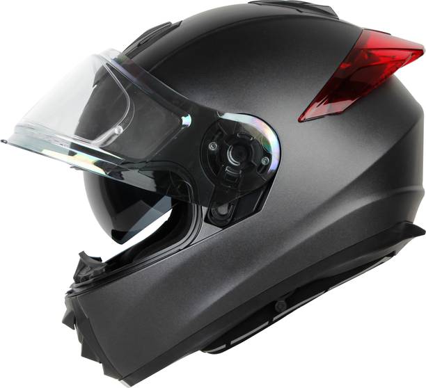 इगनाइट IGN-8 ISI/DOT Certified Double Visor Full Face Graphic Helmet with Anti Fog हेलमेट