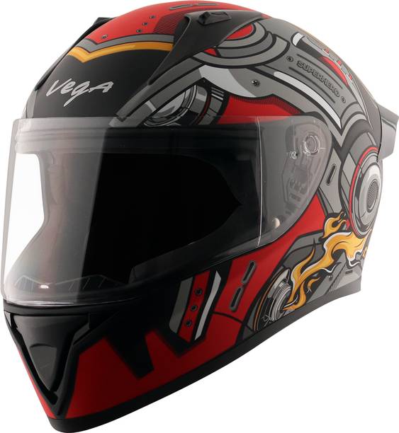 VEGA Bolt Superhero Motorbike Helmet