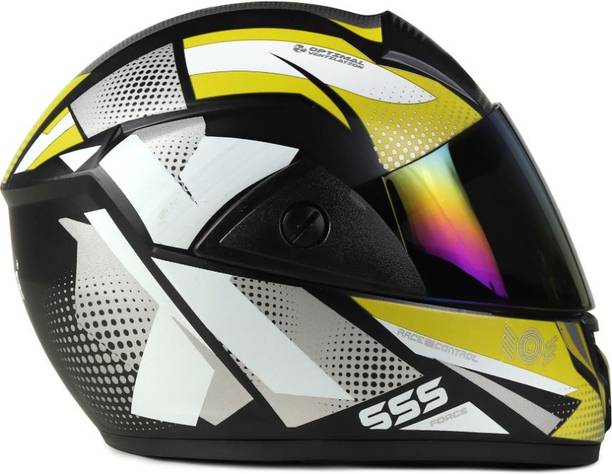 urban carrier ABS Material Full Face Rainbow Visor, UV Scratch Resistance(J125) Motorbike Helmet