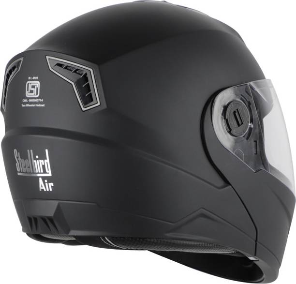 Steelbird Air SBA-7 DOUBLE VISOR FLIP-UP BLACK 60 MM SIZE L Motorbike Helmet