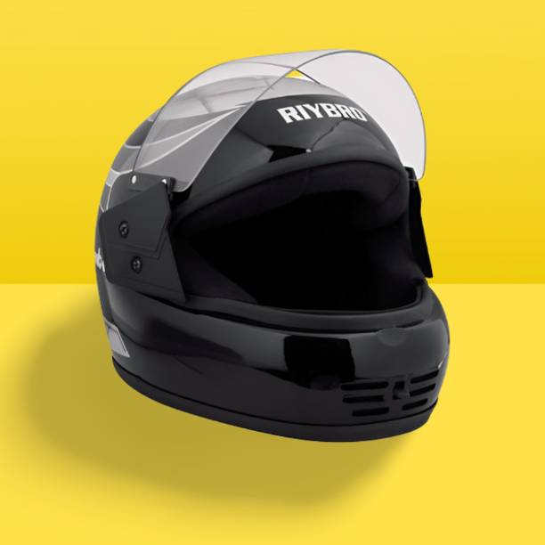 रायब्रो Full Face ISI Marked High Material with Adjustable strap for Men & Boy Riding मोटरबाइक हेलमेट