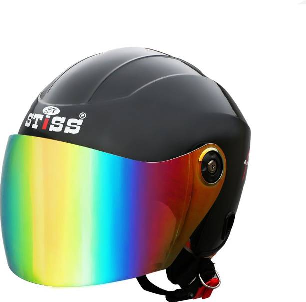 stiss Open Face Helmet for Unisex Adult with Clear Visor | Lightweight & Compact Motorbike Helmet