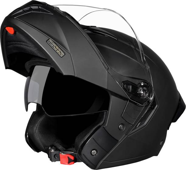 STUDDS Trooper Flip-up Full Face with Dual Visor Motorbike Helmet