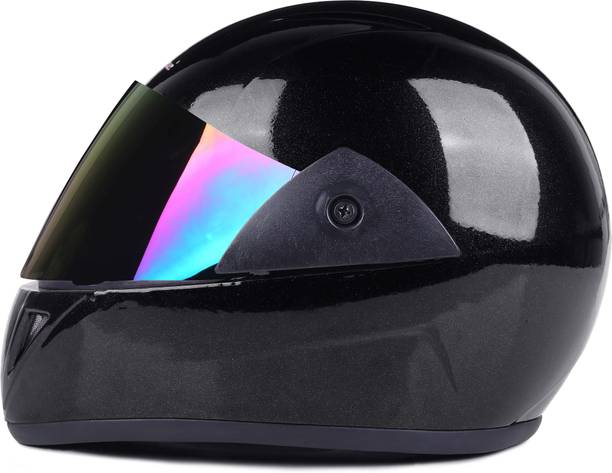 urban carrier ISI Certified ABS Material Full Face Stylish Helmet with Rainbow Visor For Men Motorbike Helmet
