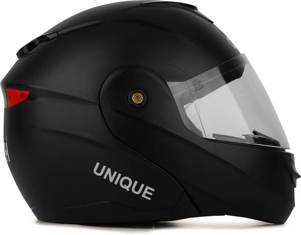 OTH Flip Up Helmet for Men | ISI Certified | Anti-Scratch, UV Resistant Motorbike Helmet