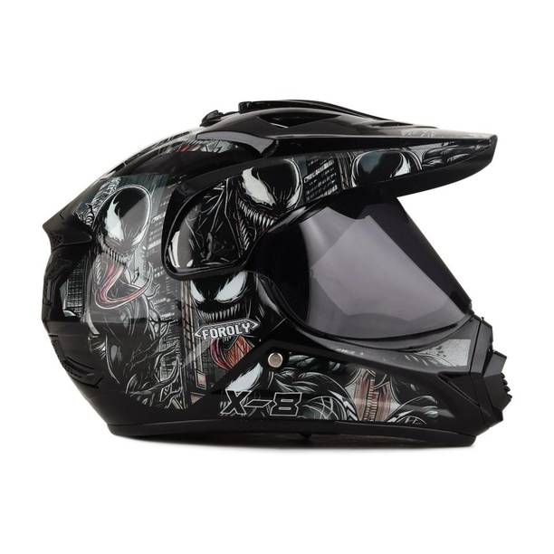 deletion X-8 Venom Motocross Scratch Resistant H3 Visor Motorbike Helmet