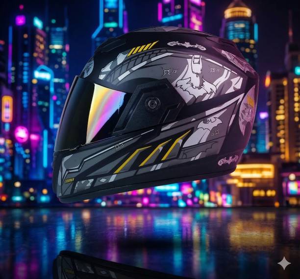 urban carrier ABS Material Full Face Rainbow Visor, UV Scratch Resistance Motorbike Helmet