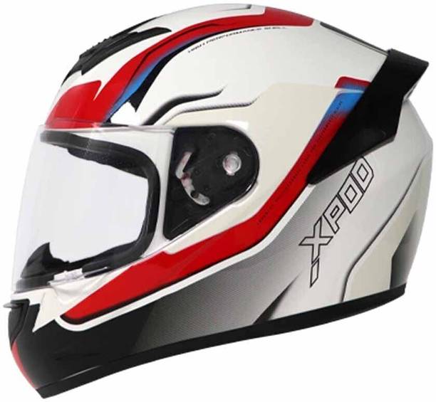 तवस XPOD Aerodynamic-ISI DOT Certified, Ultrawide Visor, Quick Release Strap मोटरबाइक हेलमेट