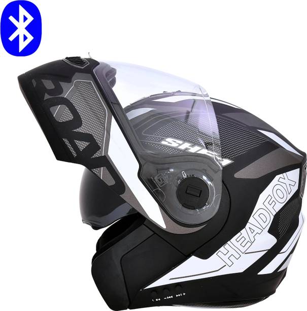 HEADFOX N2 Air 7 Smart Bluetooth Calls | Music | GPS | Waterproof | Voice Asst. Road DV Motorbike Helmet