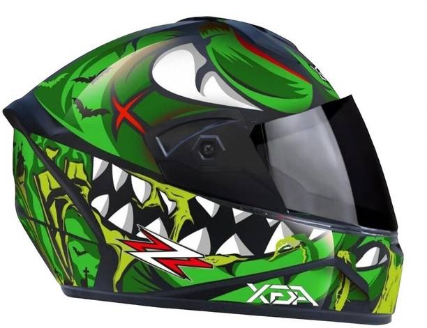 deletion Fighter Angry HD Graphics with Anti UV PC Visor ABS Material Unisex (MM-1) Motorbike Helmet