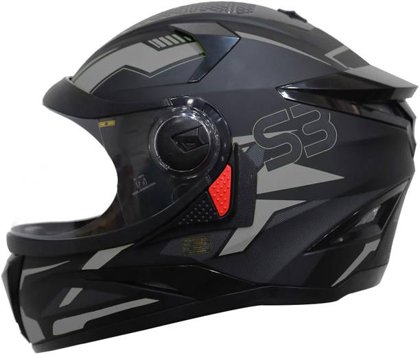 Steelbird SBH-17 Terminator Full Face Graphic Motorbike Helmet