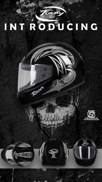 fuery Full Face Large Size Helmet for Unisex J114 Motorsports Helmet