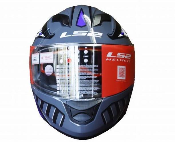 LS2 FF320 BADAS MATT BLACK BLUE L हेलमेट