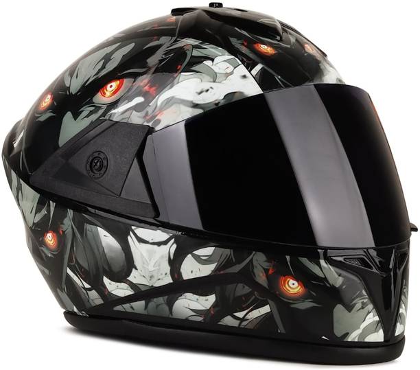 Racing-1 ABS Material Shell with Unbreakable Visor, Unisex ISI Certified Motorbike Helmet