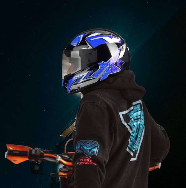 urban carrier ABS Material Full Face Rainbow Visor, UV Scratch Resistance Motorbike Helmet