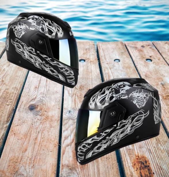 urban carrier ABS Material Full Face Rainbow Visor, UV Scratch Resistance Motorbike Helmet Motorbike Helmet