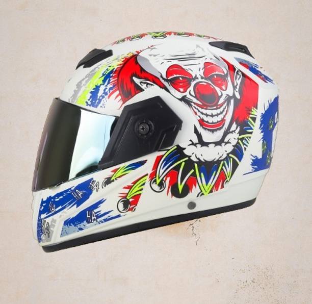 urban carrier ABS Material FULL Face Rainbow Visor Helmet, UV Scratch Resistance Motorbike Helmet