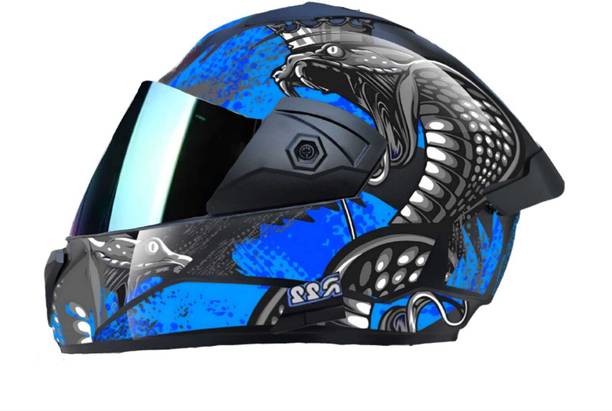 एजीएक्स Foroly Wonder Snake ABS Material with Rainbow Visor हेलमेट