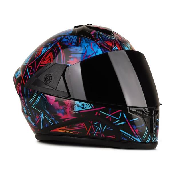 deletion ABS Material Shell with Unbreakable Visor, Unisex ISI Certified Motorbike Helmet