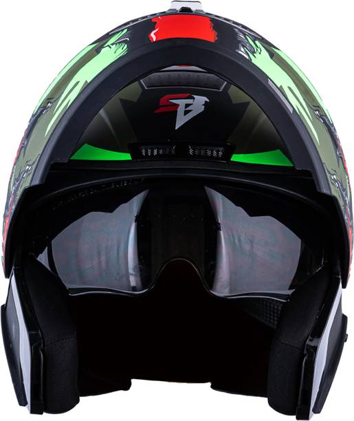 HEADFOX N2 Air 7 Smart Bluetooth Waterproof | Music | GPS | Calls | Voice Asst. Road DV Motorbike Helmet