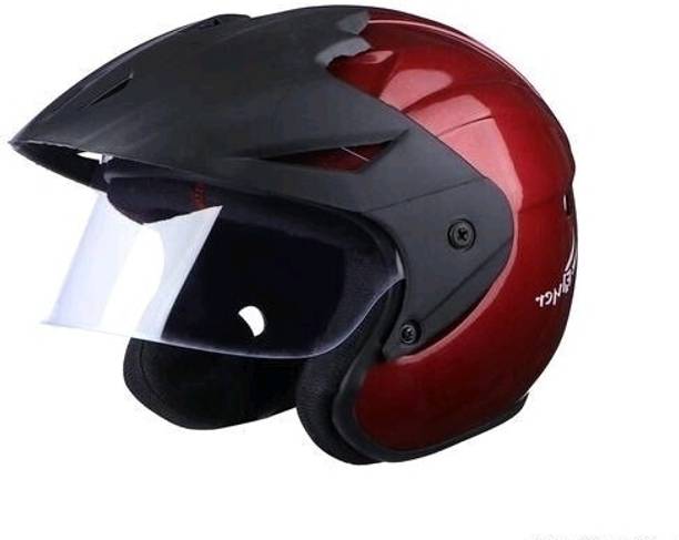 stiss Cruiser ISI Certified Lightweight with Peak Open Face Helmet for Men and Women Motorbike Helmet