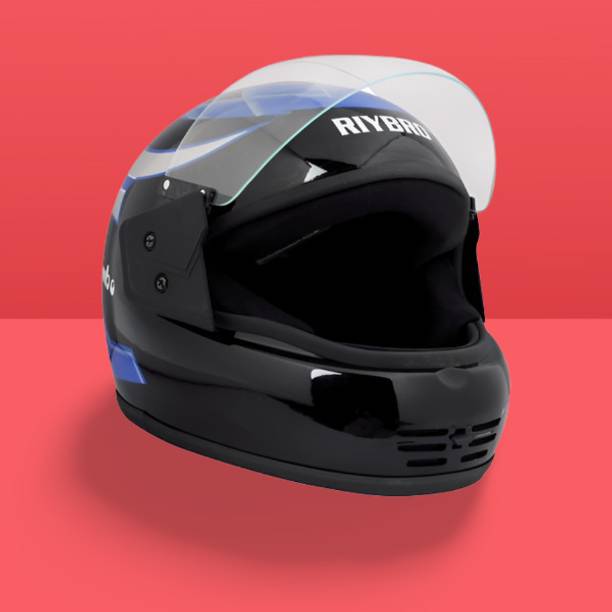 Riybro Full Face ISI Marked High Material with Adjustable strap for Men & Boy Riding Motorbike Helmet