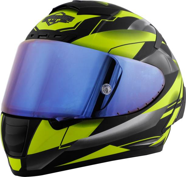 Steelbird SA-2 Metallic ISI Certified Full Face Graphic Helmet Motorbike Helmet