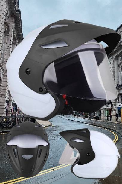 urban carrier ABS Material Full Face PC Visor, UV Scratch Resistance Motorbike Helmet