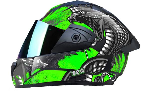 एजीएक्स Foroly Wonder Snake ABS Material with Rainbow Visor हेलमेट