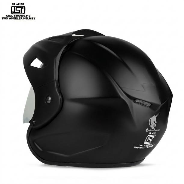 urban carrier ISI Certified ABS Material Full Face Stylish Helmet with Clear Visor For Men Motorbike Helmet