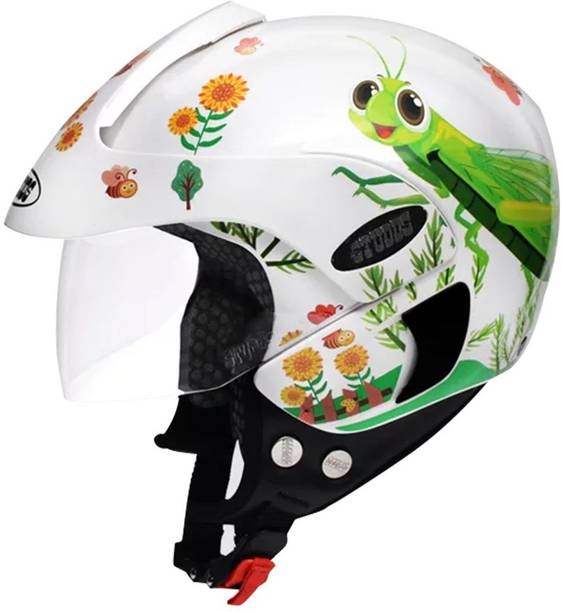 STUDDS Marshall Kids D3 Open Face Lightweight KIDS Helmet Motorbike Helmet