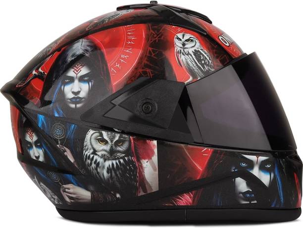 Racing-1 ABS Material Unisex with Unbreakable Visor Motorbike Helmet