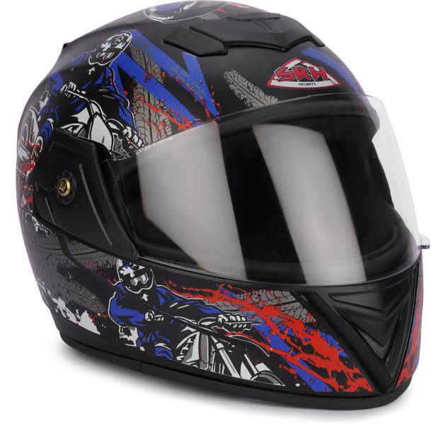 SRH ISI Approved Full Face Motorcycle Helmet|Stylish Bike Riding Helmet Motorbike Helmet