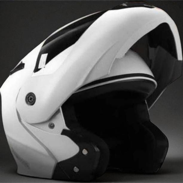 FOROLY Flipup with Rainbow Visor ABS Material (OO-1) Motorbike Helmet