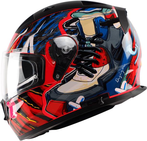 IGNYTE IGN-7 STREET ECE 22.06/ISI/DOT Certified Full Face Helmet with Inner Sun Shield Motorbike Helmet