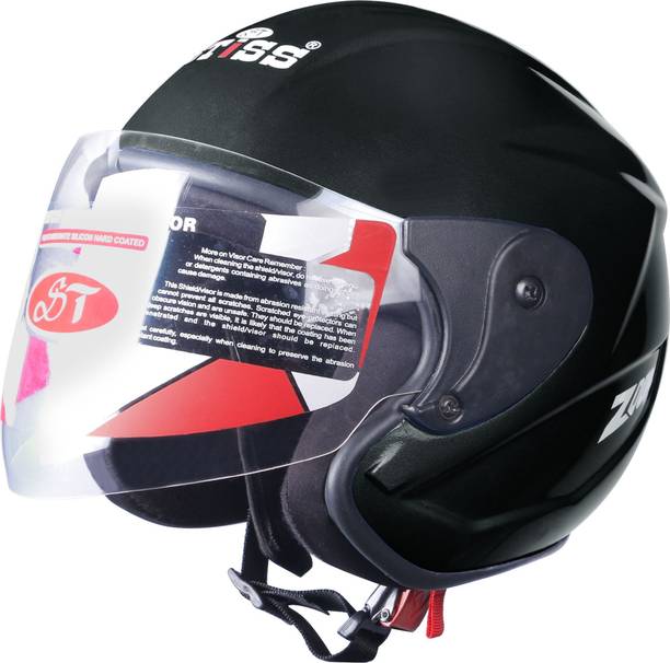 stiss Stylish Half Face With Visor Motorbike Helmet