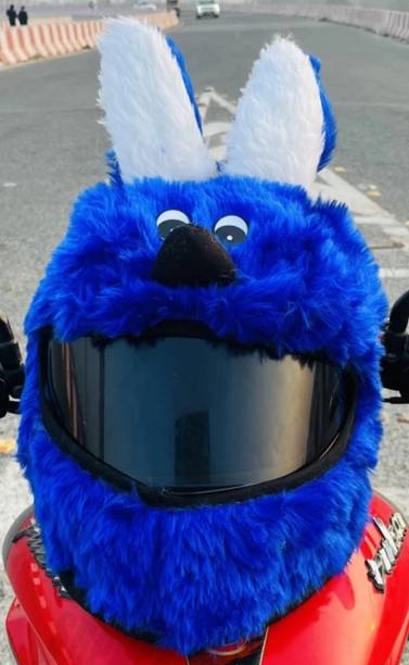 Anjana BUNNY HELMET COVER ONLY TO MAKE HELMET CLASSY & STYLISH (DARK BLUE) Motorbike Helmet