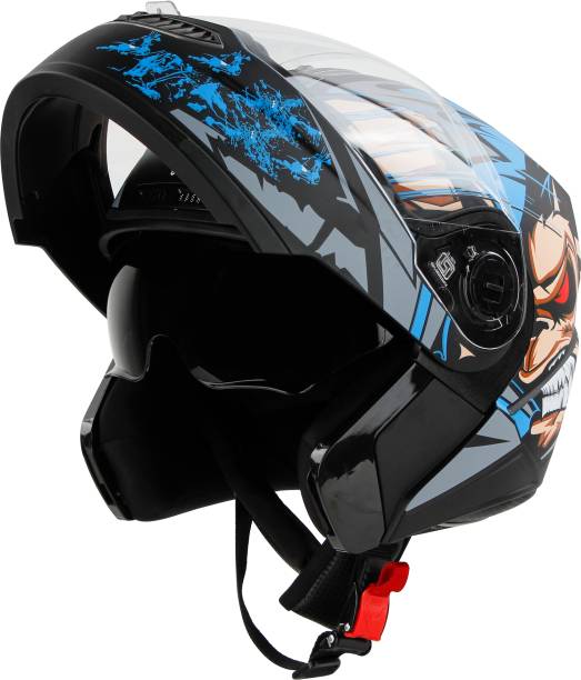 Steelbird SBA-7 Ape ISI Certified Flip-Up Helmet for Men and Women with Inner Sun Shield Motorbike Helmet