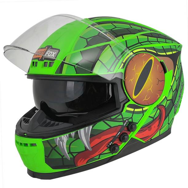 HEADFOX H4 Smart Bluetooth Calls| Music | GPS | Voice Command ISI Certified sbh-40 Mamba Motorbike Helmet
