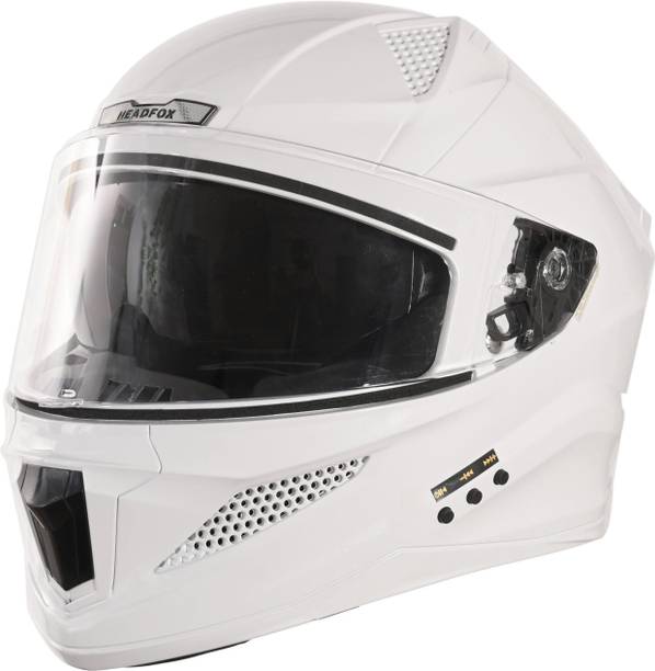 HEADFOX N2F Sharp Smart Bluetooth Full Face Waterproof Helmet for Men & Women Motorbike Helmet
