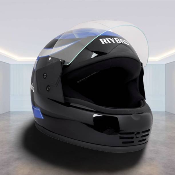 Riybro Full Face ISI Marked High Material with Adjustable strap for Men & Boy Riding Motorbike Helmet